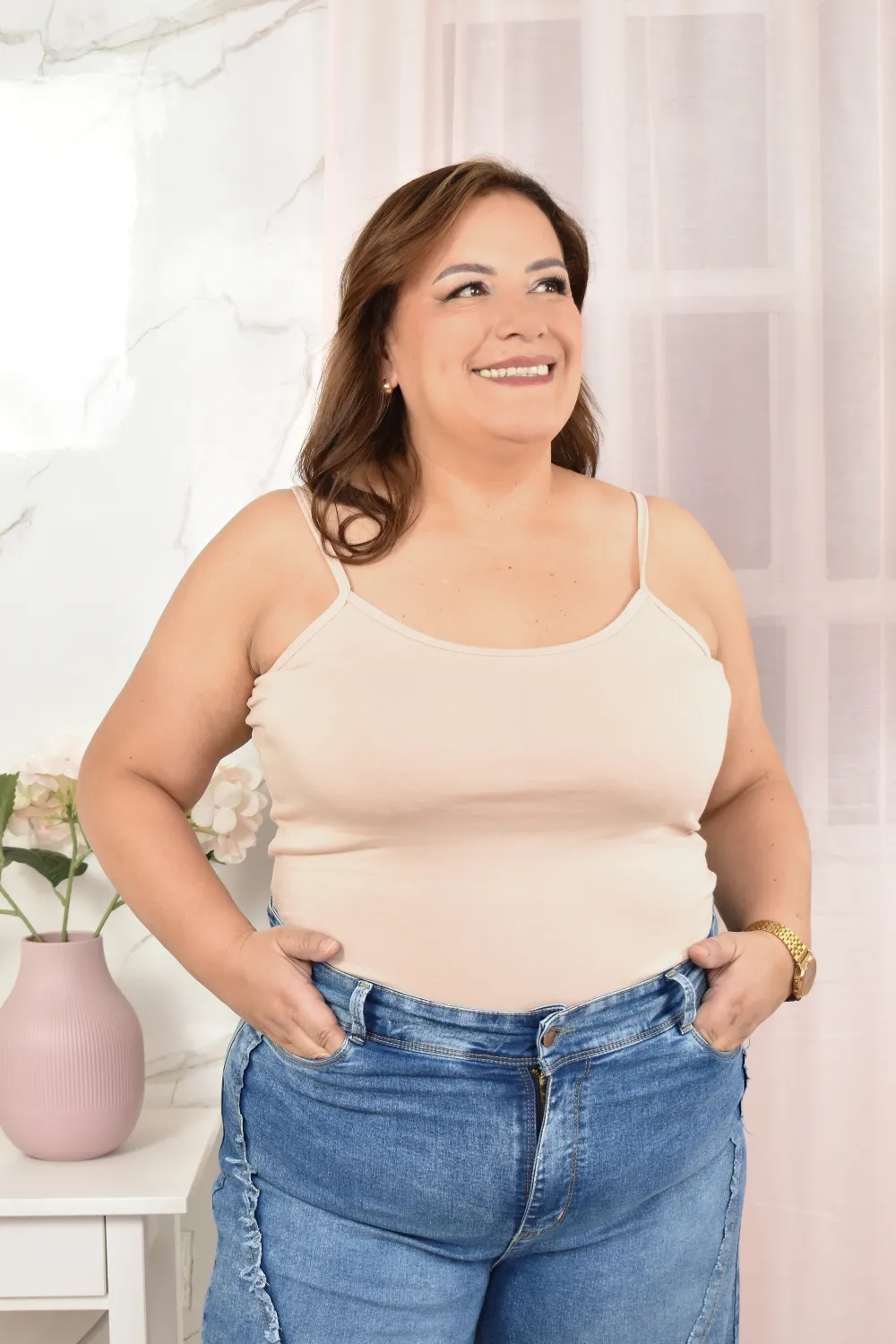 BIVI TOP ALGODON CAMEL
